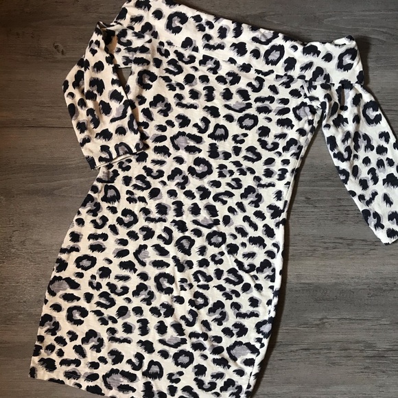 H&M | Dresses | Cheetahleopard Print Hm Bodycon Dress | Poshmark